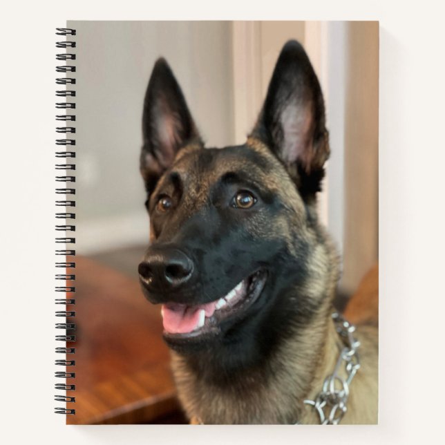 Cuaderno Perro de Malinois (Anverso)