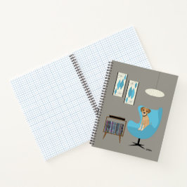 Cuaderno Perro de medio siglo con jugador de récords