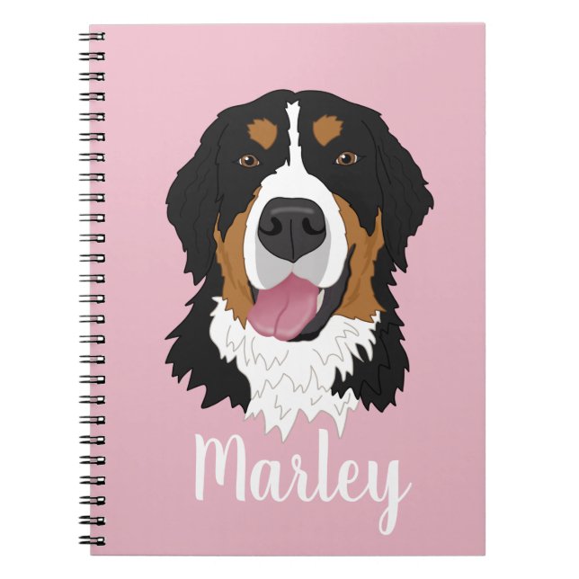 Cuaderno Perro de montaña de Bernese (Frente)