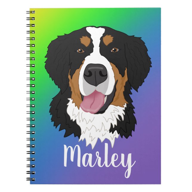 Cuaderno Perro de montaña de Bernese (Frente)