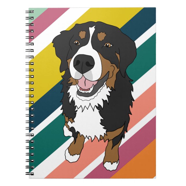 Cuaderno Perro de montaña de Bernese (Frente)