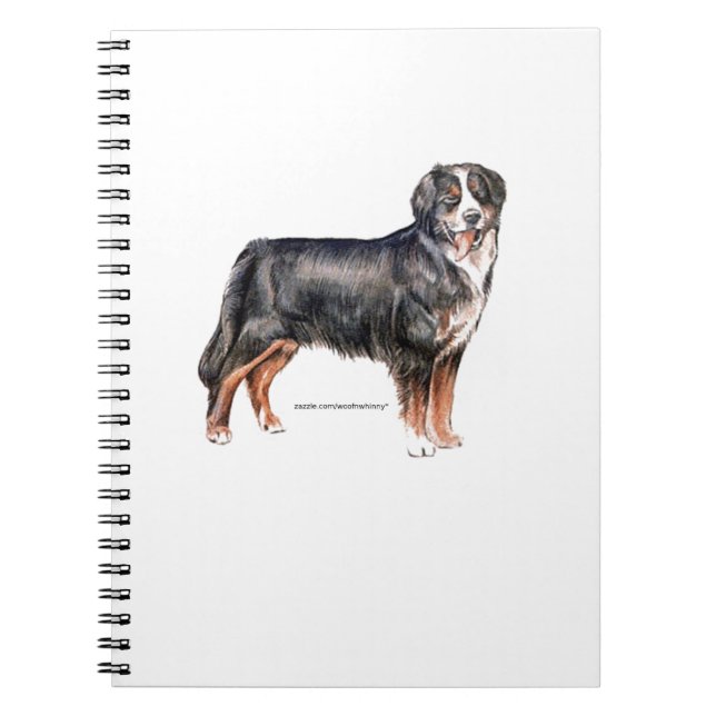 Cuaderno Perro de montaña de Bernese (Frente)