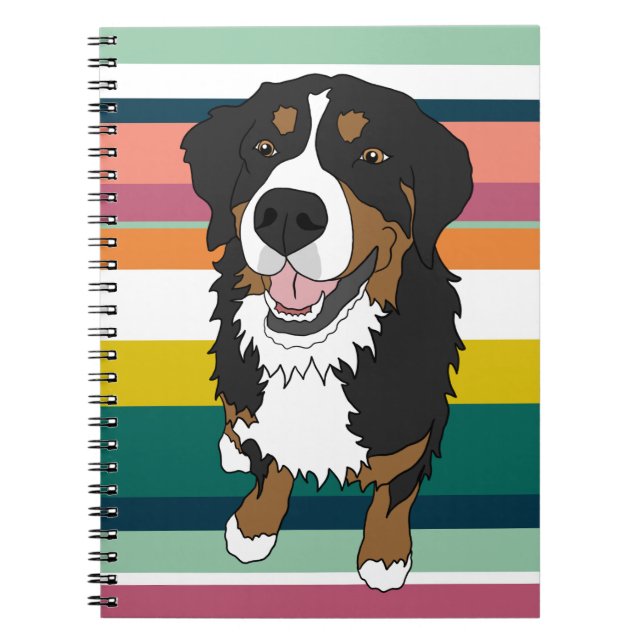 Cuaderno Perro de montaña de Bernese (Frente)