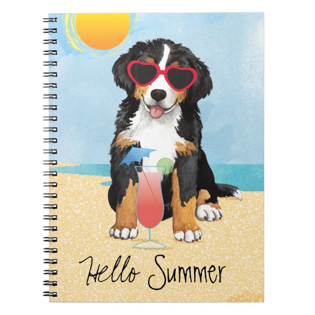 Cuaderno Perro de montaña de verano de Bernese (Frente)
