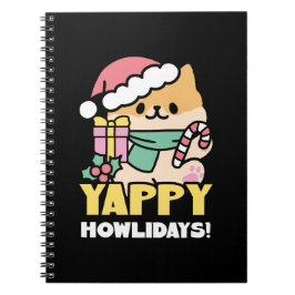 Cuaderno Perro de Navidades Cuadros - Yappy Howlidays