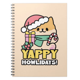Cuaderno Perro de Navidades Cuadros - Yappy Howlidays