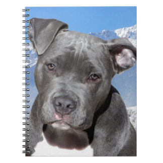 Cuaderno Perro de perrito de Pitbull Terrier del americano