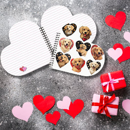 Cuaderno Perro de Valentine Golden Retriever