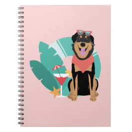Cuaderno Perro de verano con gafas de sol