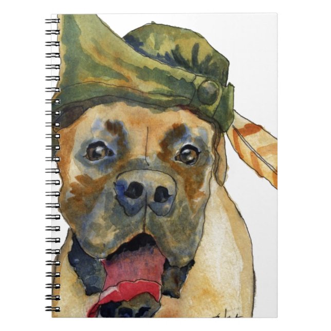 Cuaderno Perro del boxeador de Sherwood (Frente)