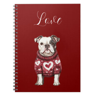 Cuaderno Perro del corazón rojo