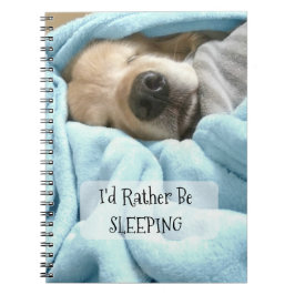 Cuaderno Perro del golden retriever estaría durmiendo