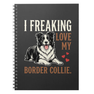 Cuaderno Perro divertido de amor de Border Collie