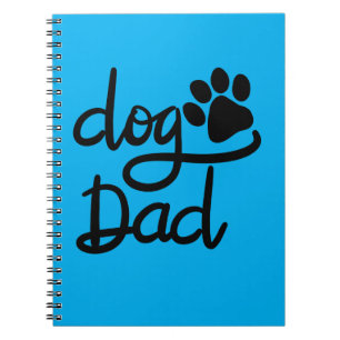 Cuaderno Perro Divertido Huella de Perro Papá Perro