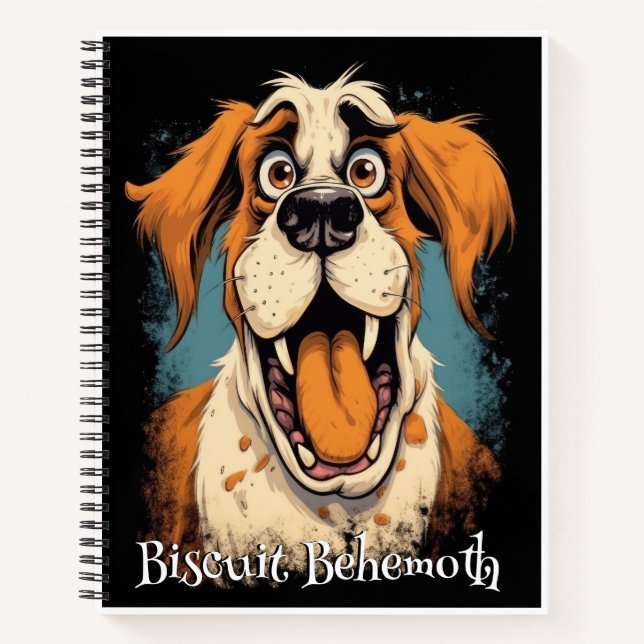 Cuaderno Perro Divertido Monstruo: Bestia de Galletas (Anverso)