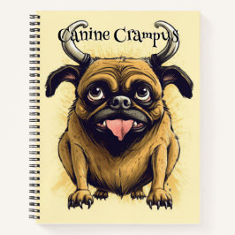Cuaderno Perro Divertido Monstruo: Canino Krampus