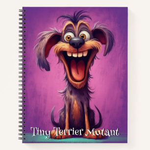 Cuaderno Perro Divertido Monstruo: Mutante Pequeño Terrier
