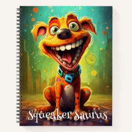 Cuaderno Perro Divertido Monstruo: Squeaker Saurus