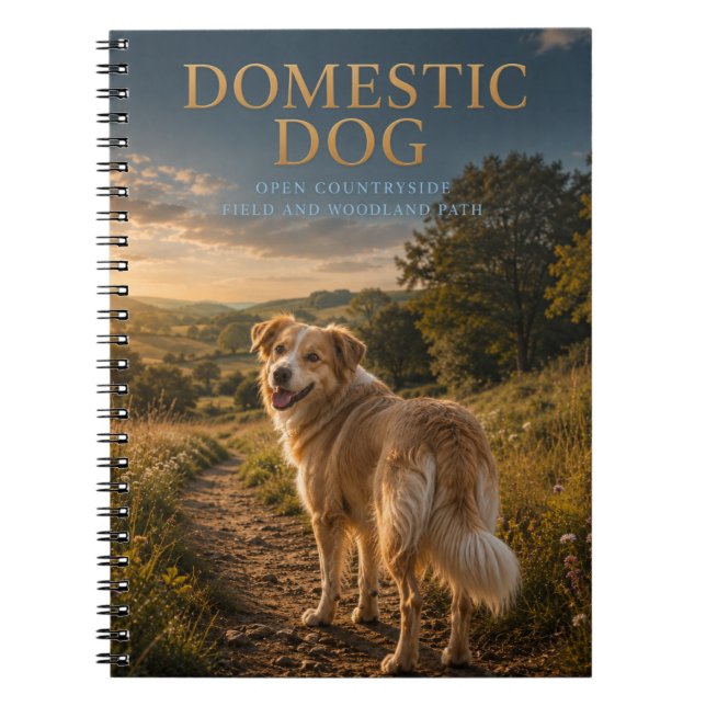 Cuaderno Perro Doméstico Sendero Campestre ANIMALES (Frente)