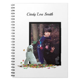 Cuaderno Perro Doodle En Hojas Portátil Espiral Con Foto