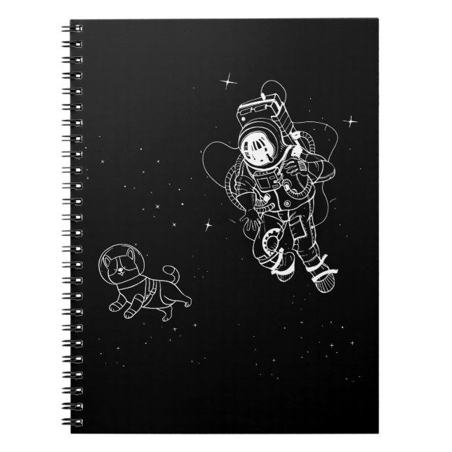 Cuaderno Perro en el espacio (Frente)