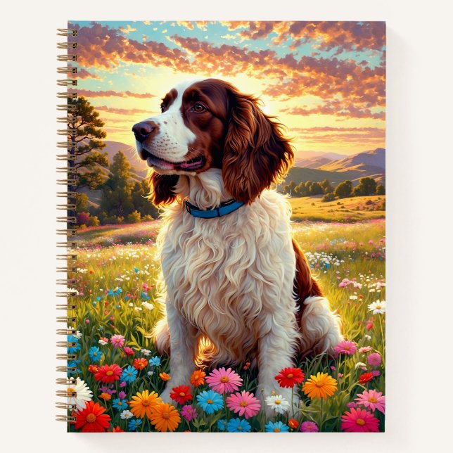 Cuaderno perro English Springer Spaniel (Anverso)