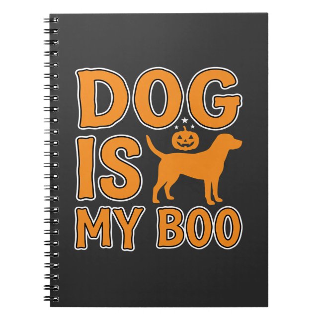 Cuaderno Perro Es Mi Boo Halloween Perro (Frente)