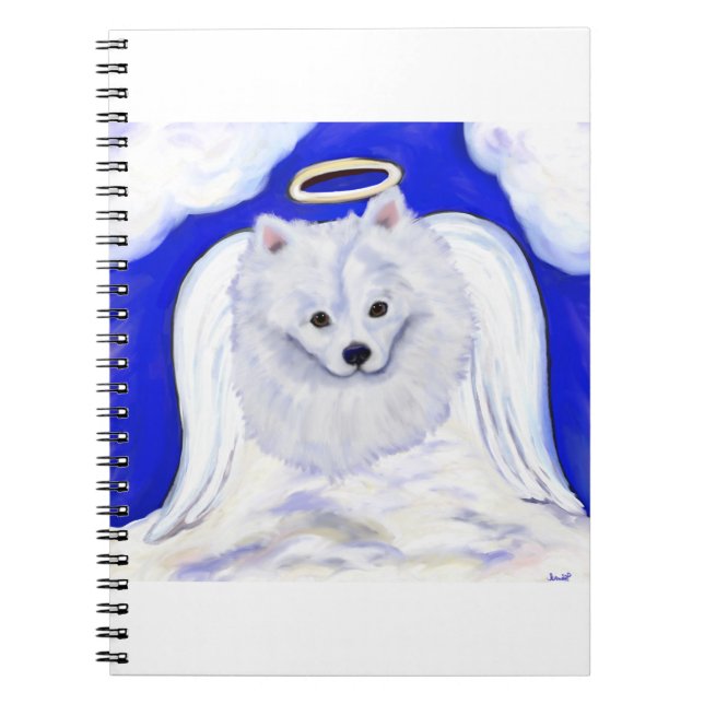 Cuaderno Perro Esquimal Americano Ángel (Frente)