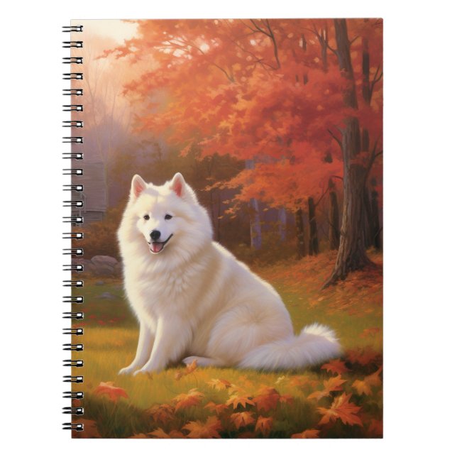 Cuaderno Perro Esquimal Americano inspirado en la caída de  (Frente)
