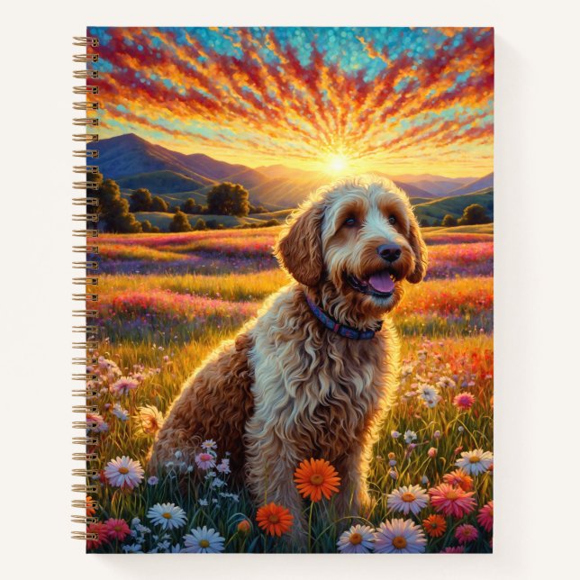 Cuaderno perro Golden Doodle (Anverso)