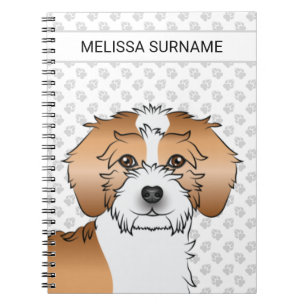 Cuaderno Perro Goldendoodle Miniatura de Color Parti Albari