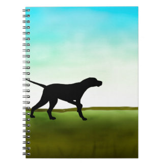 Cuaderno Perro herboso del indicador del campo