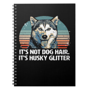 Cuaderno Perro Husky Siberiano Divertido y Lindo Brillo Cam