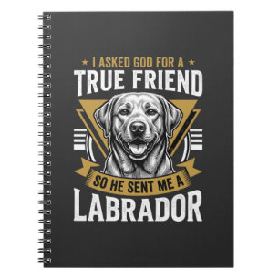 Cuaderno Perro Labrador amigo verdadero
