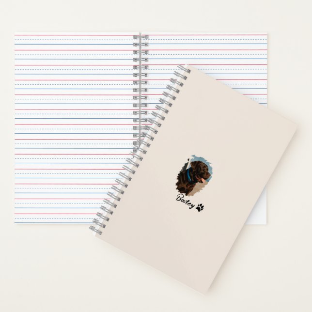 Cuaderno Perro Labrador de chocolate lindo - Bailey | Regal (Interior)