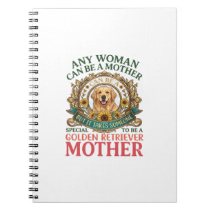 Cuaderno Perro Madre Golden Retriever Girasoles Abejas_1