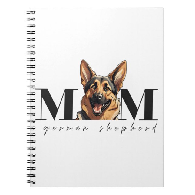 Cuaderno Perro Mamá GERMAN SHEPHERD DOG Classic T-Shirt (Frente)