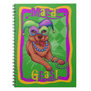 Cuaderno Perro Mardi Gras