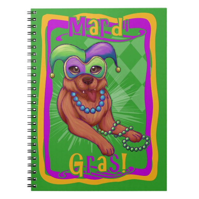 Cuaderno Perro Mardi Gras (Frente)