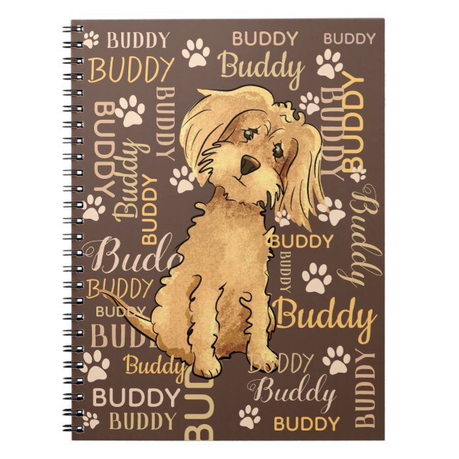 Cuaderno Perro marrón personalizado (Frente)