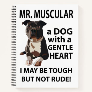 Cuaderno Perro mascota animal Pitbull