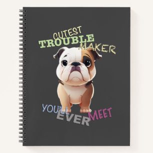 Cuaderno Perro Mascota Menor problema hacedor adorable grac