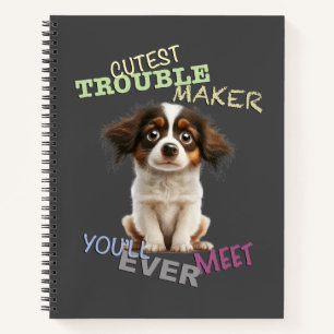 Cuaderno Perro Mascota Menor problema hacedor adorable grac