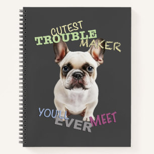 Cuaderno Perro Mascota Menor problema hacedor adorable grac