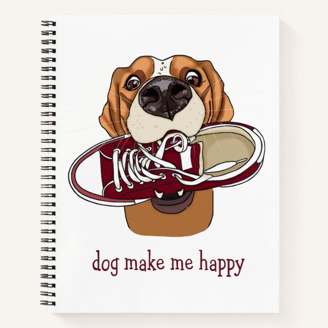 Cuaderno Perro me hace feliz (Anverso)