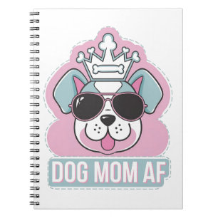 Cuaderno Perro Mom AF - Gracioso Diseño De Perro