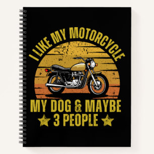Cuaderno Perro Motocicleta