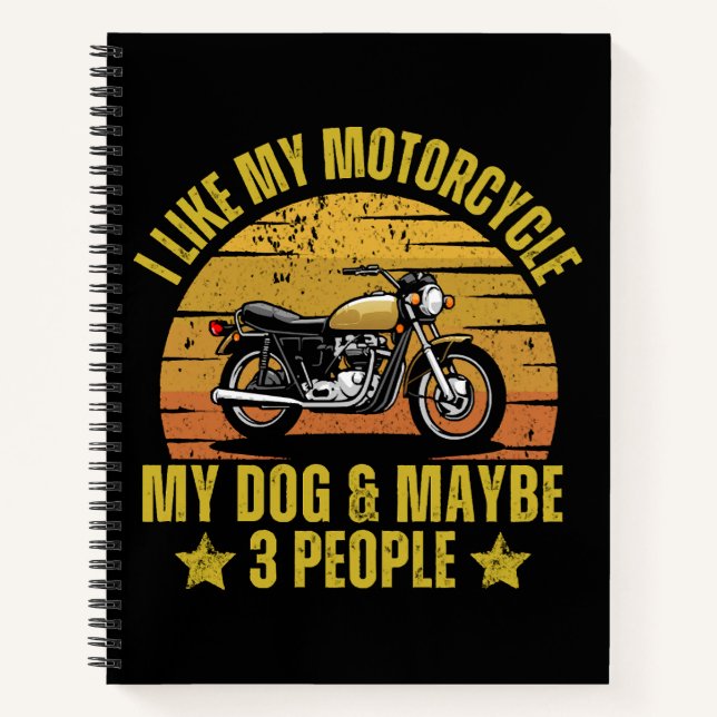 Cuaderno Perro Motocicleta (Anverso)