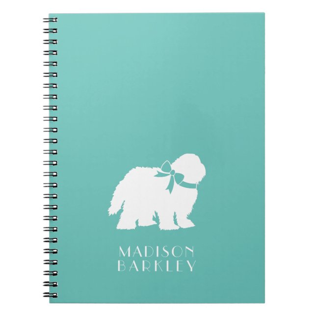 Cuaderno Perro ovino cachorro de oveja inglés viejo perro (Frente)