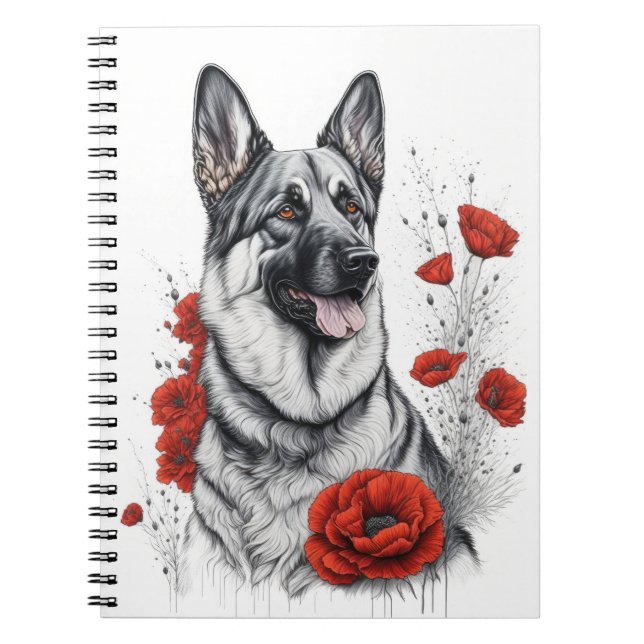 Cuaderno Perro pastor alemán (Frente)